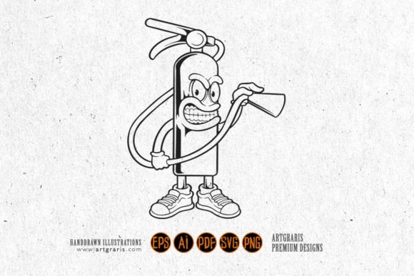 Funny Cool Angry Fire Extinguishers SVG Review
