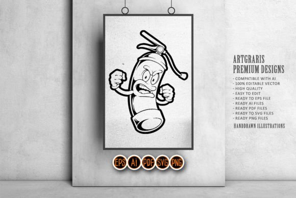 Funny Cool Fire Extinguisher Logo SVG Review for Real Embroidery Projects