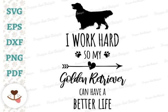 Funny Golden Retriever Dog Owner SVG PNG Review for Real Embroidery Use