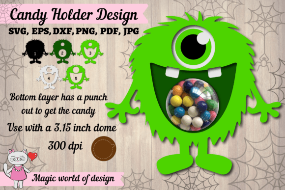Funny Green Monster Candy Dome Svg Review for Real Embroidery Projects
