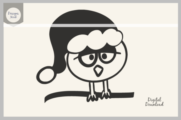 Funny Owl Wearing Santa Hat SVG Clipart Review for Real Embroidery Projects