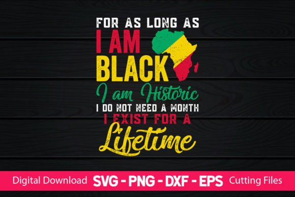 I Am Black Funny Black History Month Design Review