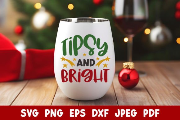 Tipsy and Bright: A Festive Embroidery Twist for Christmas Wine Lovers