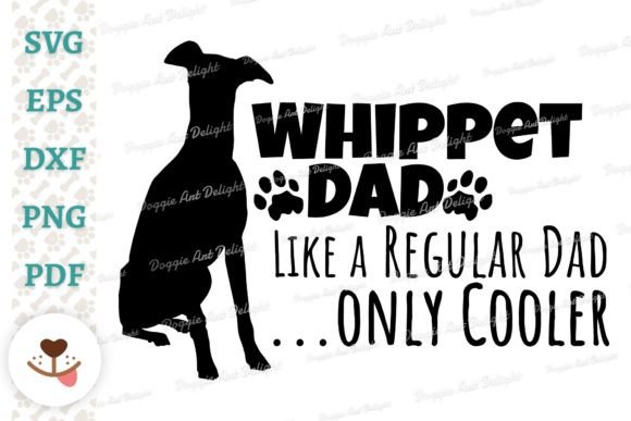 Whippet Dad Design: A Cooler Take on Dad Humor for Embroidery